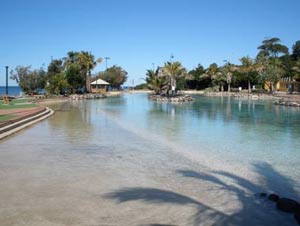 public pool adjacent to the beach