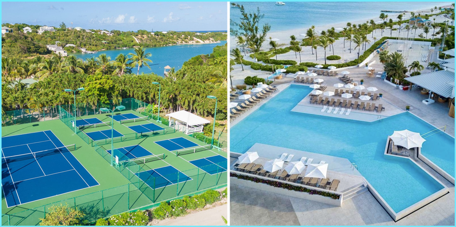 pools and courts in a trip with Pickleball Getaways