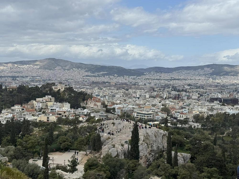 הנוף של אתונה מהאקרופוליס
