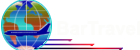 bartravel logo: Earth globe and Aeroplane