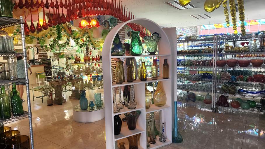 חנות ניפוח זכוכית בקאבו סאן לוקאס