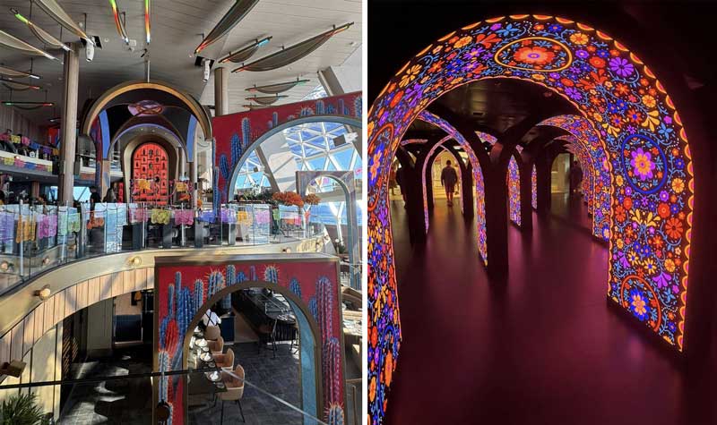 מתחם הבזאר באוניה סלבריטי אקסל