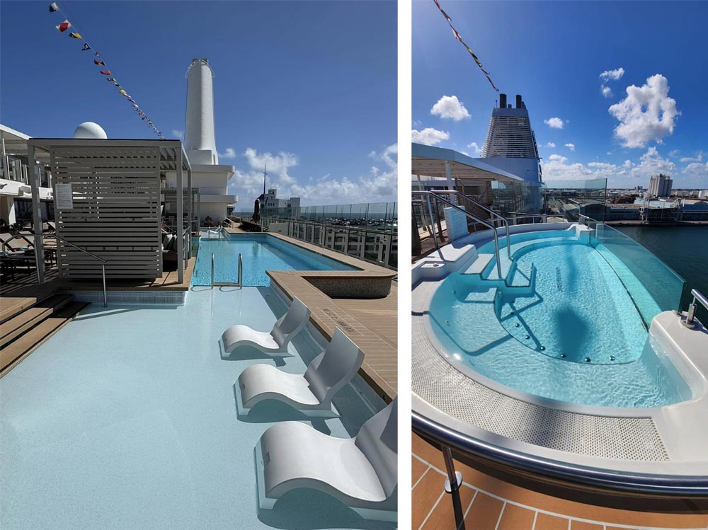 בריכה וג'קוזי באוניה סילבר ריי