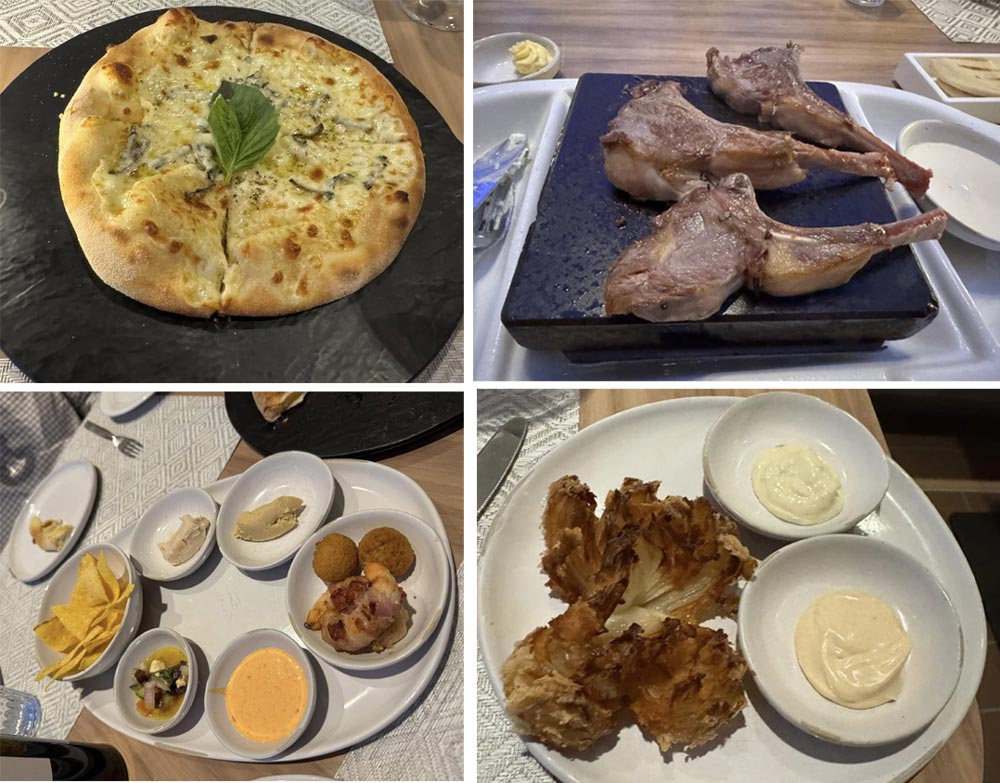 מנות במסעדת הגריל