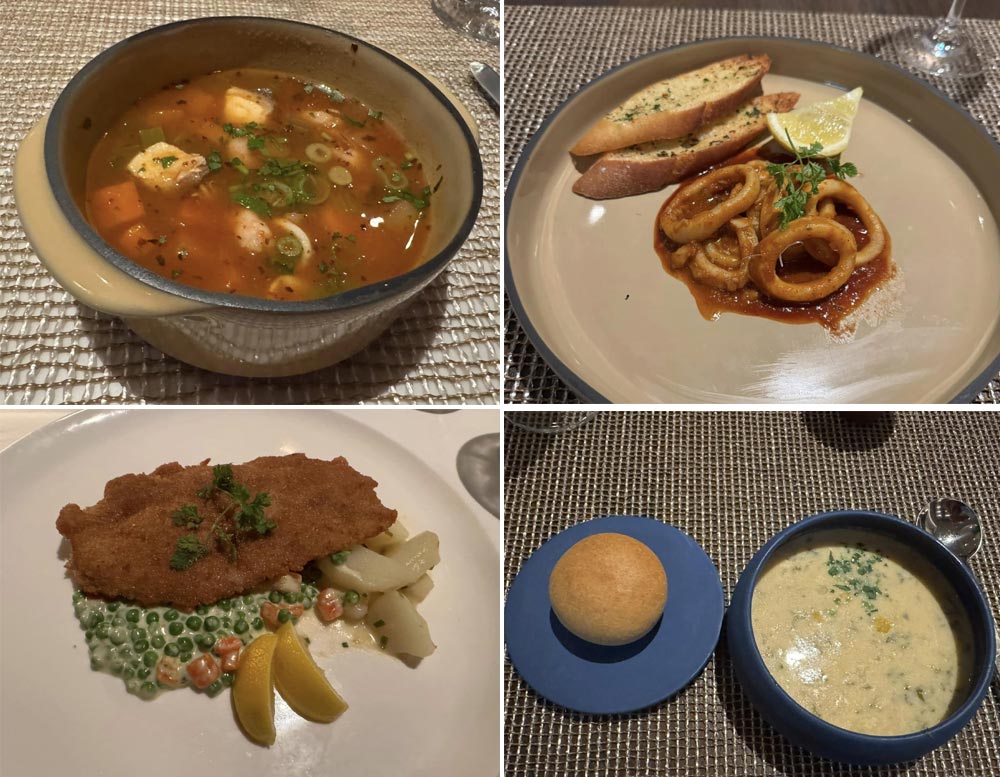 מנות במסעדה