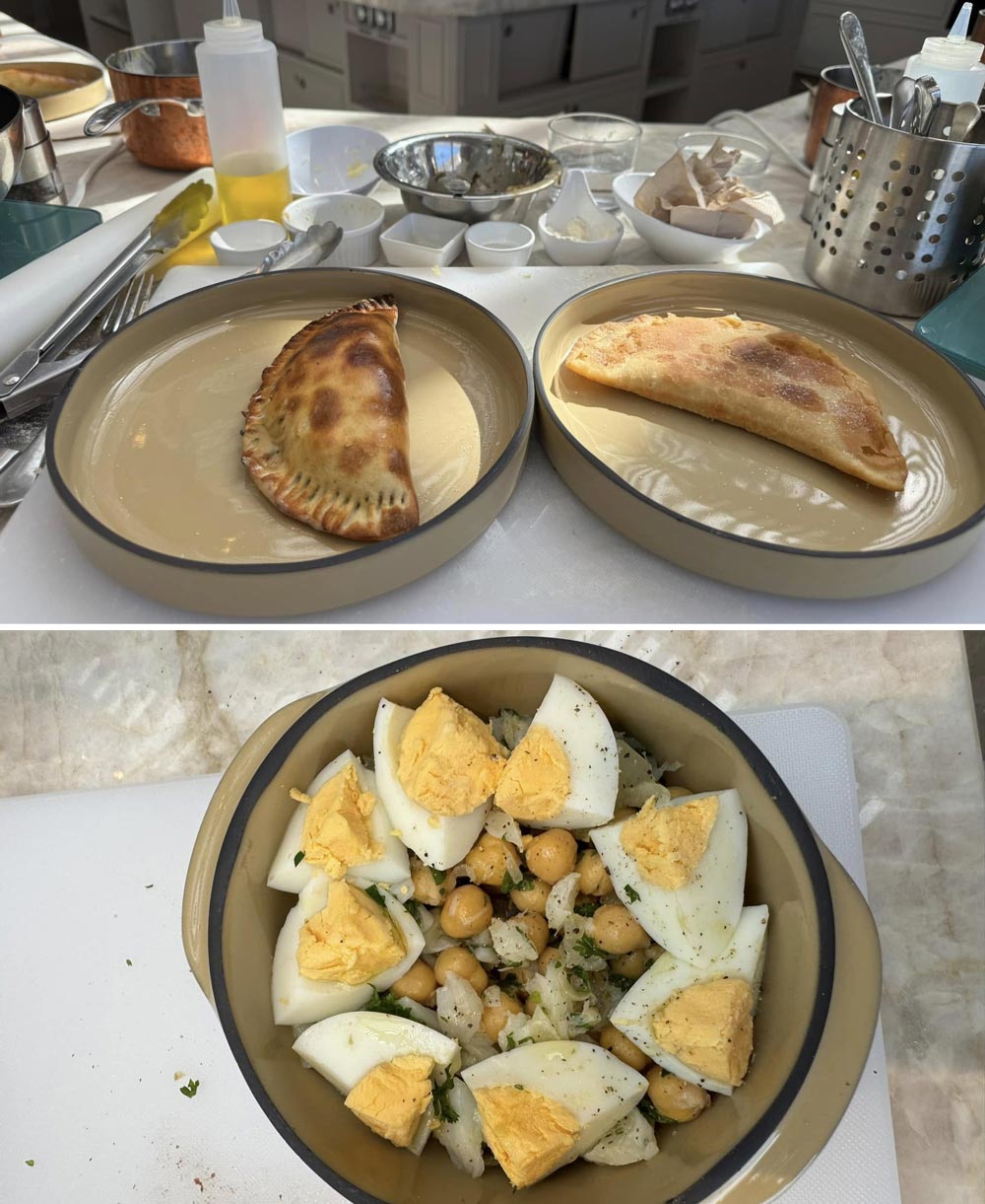 מנות שהוכנו בסדנת בישול