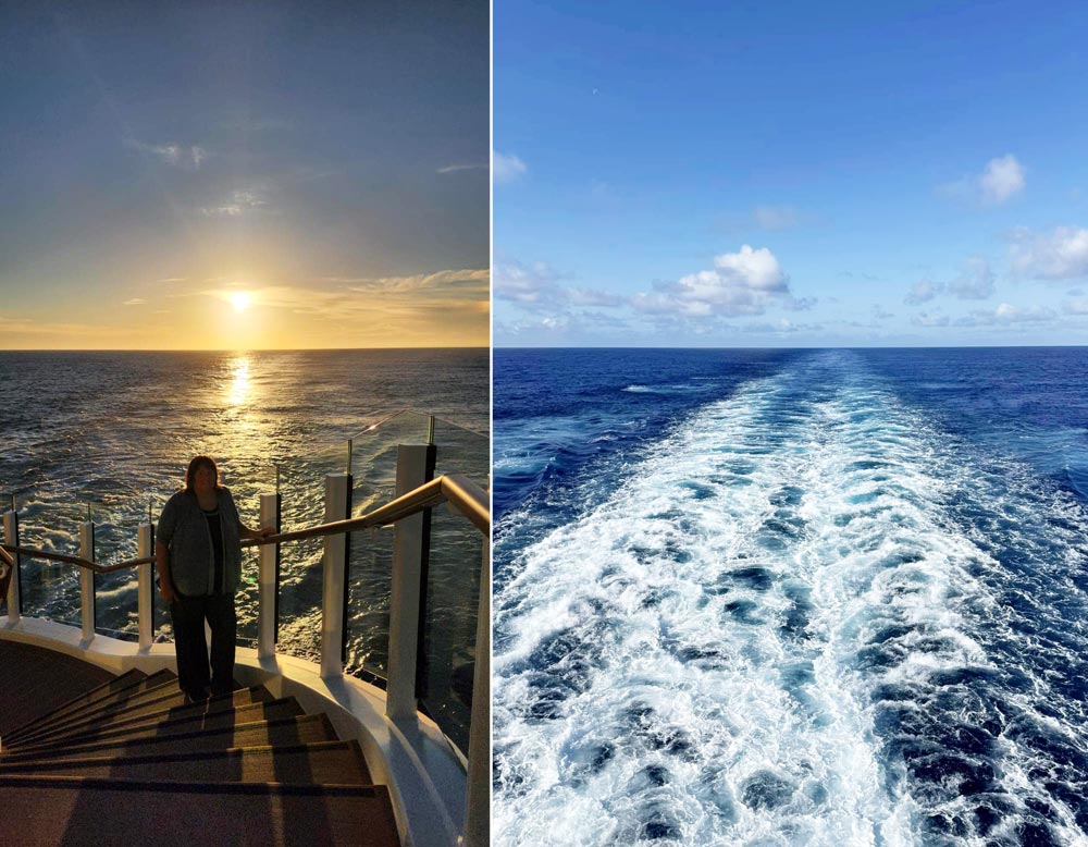 נוף ים בשקיעה וביום