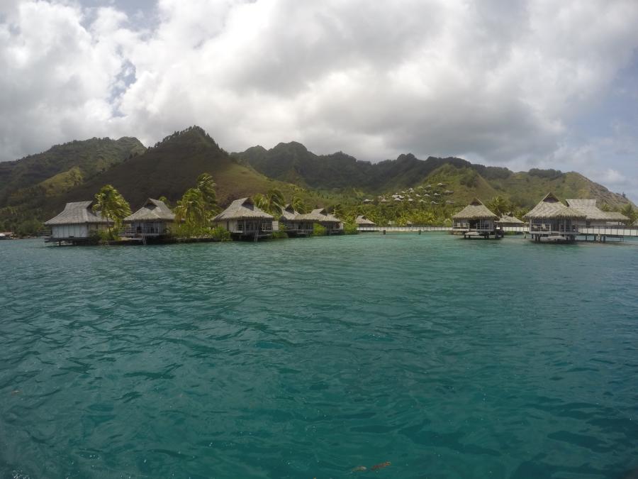 Intercontinental hotel on the Moorea island