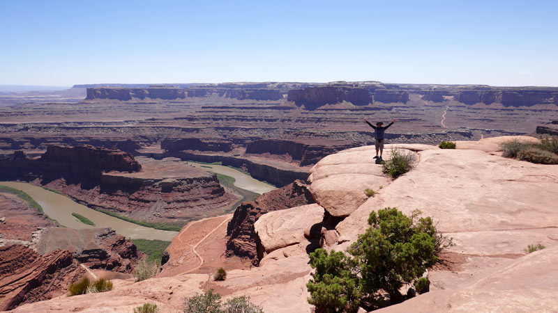 פארק מדינה בשם: "נקודת הסוס המת", DEAD HORSE POINT