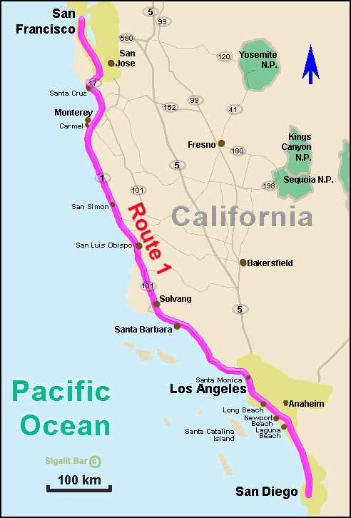 california road trip itinerary san francisco to san diego